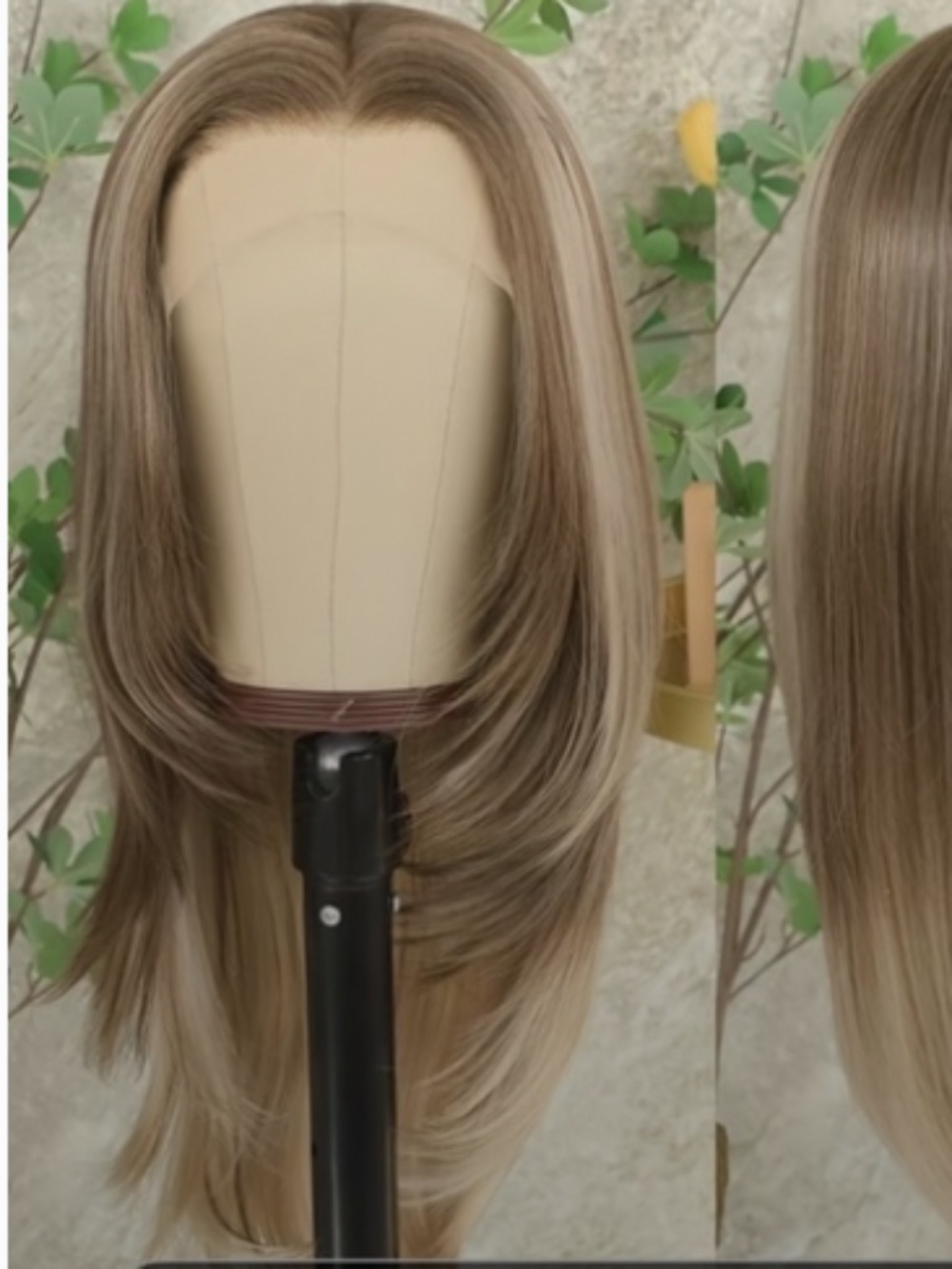 13X4 Ash Blonde Layered Hair Lace Front Wig Soft Curly Synthetic Hair Wigs Pre-P